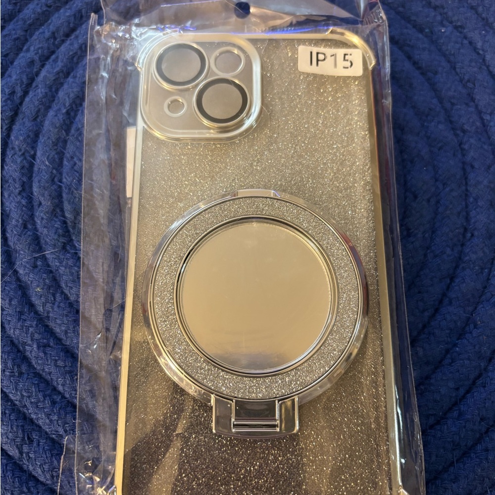 Glitter Phone Case with Ring Holder for iPhone